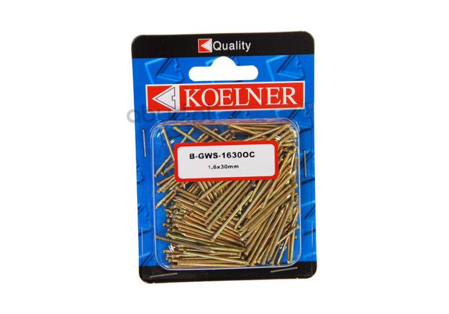 Zdjęcie: Gwoździe stolarskie 16x30 mm ocynk 200 sztuk KOELNER