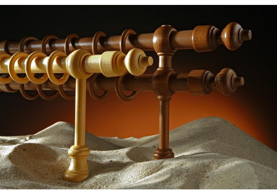 Zdjęcie: Karnisz podwójny Hermes  400 cm dąb KARWEL