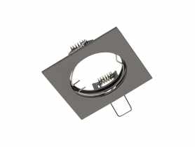 Oprawa sufitowa punktowa Porto kwadratowa czarny chrom GTV