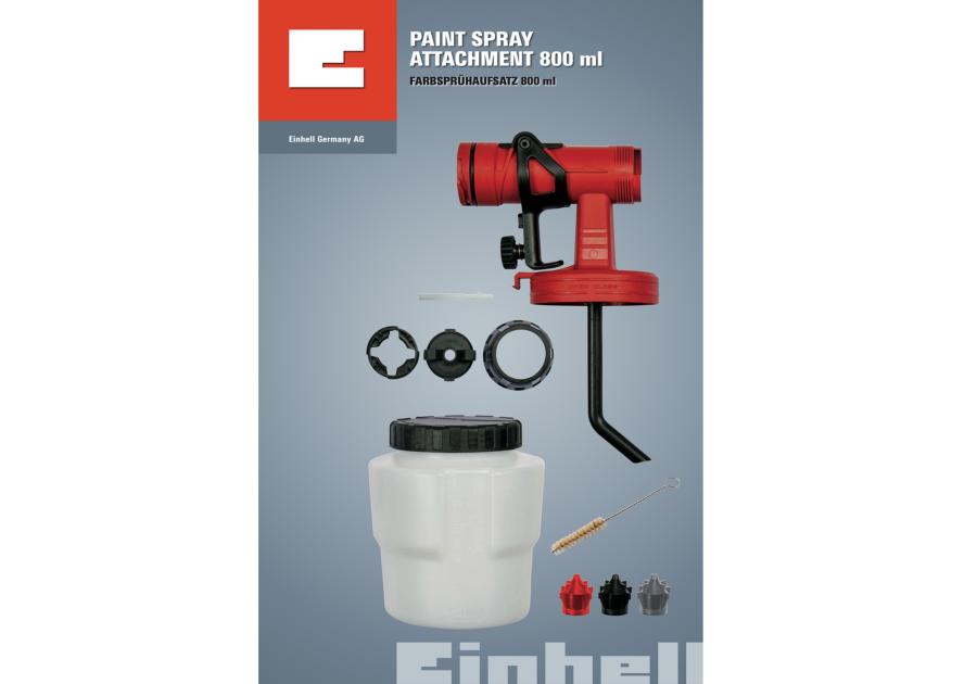 Zdjęcie: Pojemnik 800 ml zestaw głowica, dysze x3 4260003 EINHELL