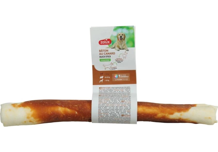 Zdjęcie: Gryzak dla psa pałeczka owinięta kaczką 25 cm ZOLUX