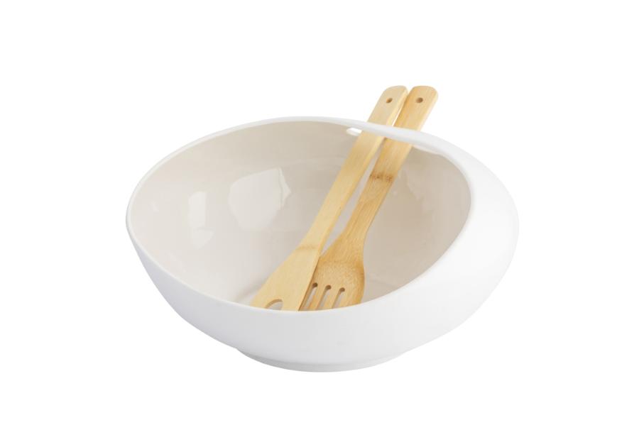 Zdjęcie: Salaterka Regular 30,5x30,5x14,5 cm z bambusowymi łyżkami ALTOM DESIGN