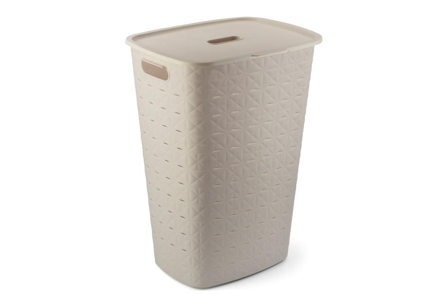 Zdjęcie: Kosz na pranie Softex 56 L kremowy CURVER