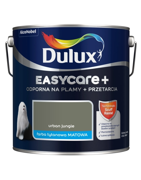 Zdjęcie: Farba lateksowa EasyCare+ Urban Jungle 2,5 L DULUX