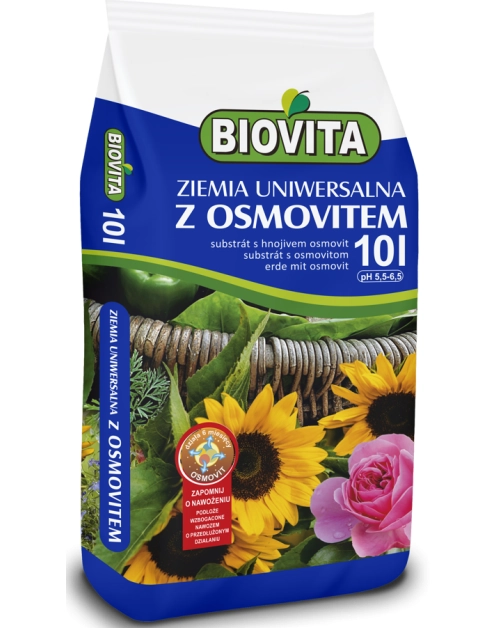 Zdjęcie: Ziemia uniwersalna z osmovitem 10 L BIOVITA