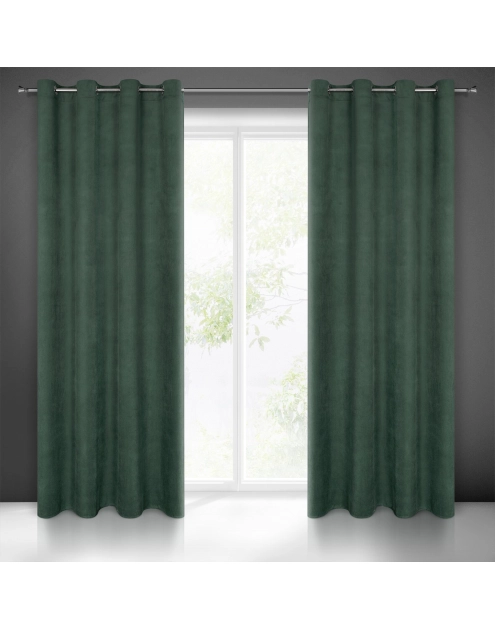 Zdjęcie: Zasłona gotowa Milo 140x250 cm zielony EUROFIRANY