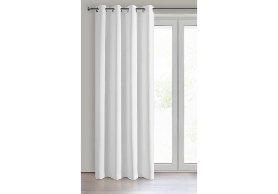 Zdjęcie: Zasłona gotowa Logan 135x250 cm biały EUROFIRANY