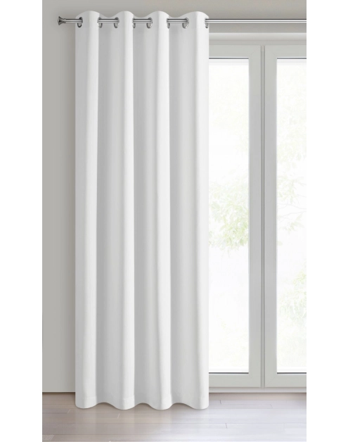 Zdjęcie: Zasłona gotowa Logan 135x250 cm biały EUROFIRANY