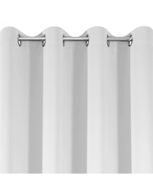 Zdjęcie: Zasłona Logan 135x250 cm biała na przelotkach EUROFIRANY