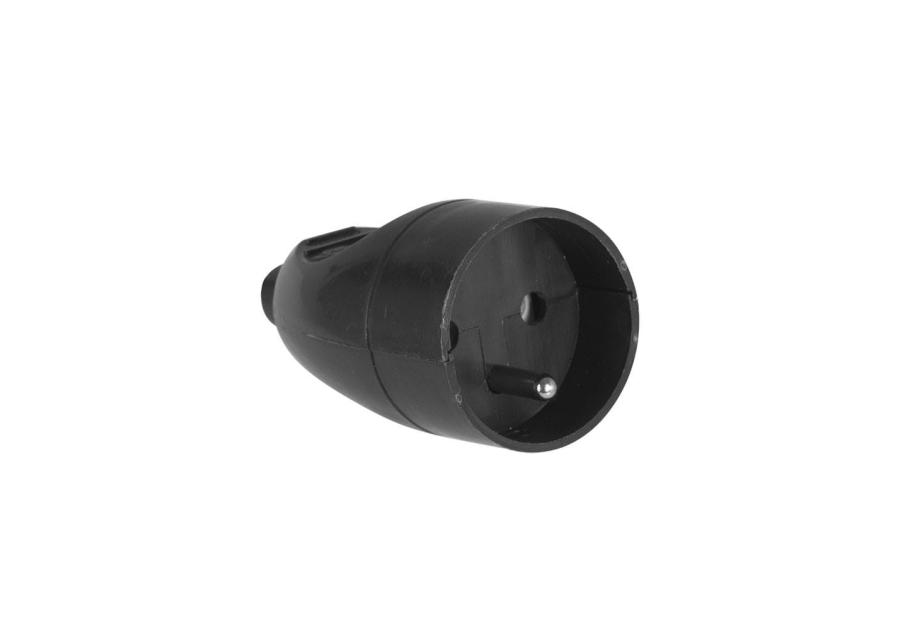 Zdjęcie: Gniazdo wtyczkowe przenośne pojedyńcze 16A, 250V rozbieralne 2p+z GN-171 czarny VAYOX