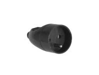 Zdjęcie: Gniazdo wtyczkowe przenośne pojedyńcze 16A, 250V rozbieralne 2p+z GN-171 czarny VAYOX