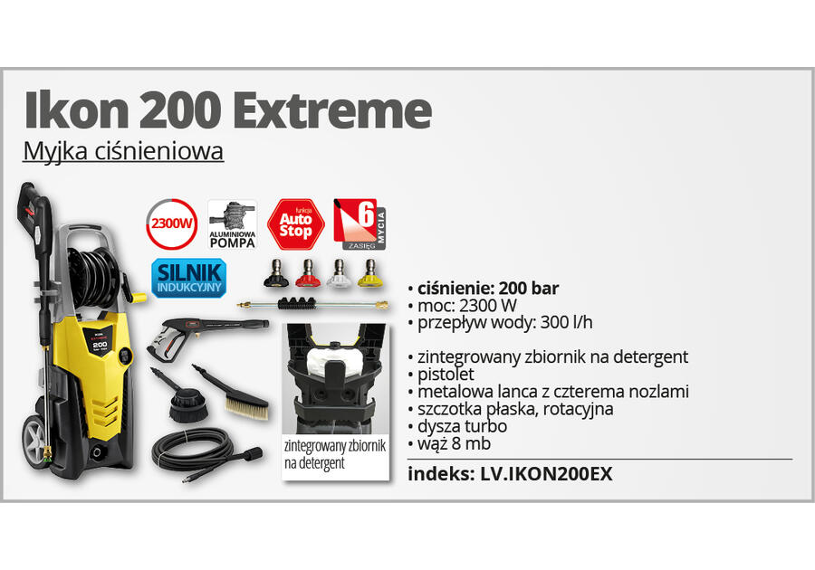 Zdjęcie: Myjka wysokociśnieniowa Ikon 200 Extreme LAVOR