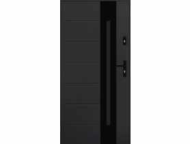 Drzwi zewnętrzne solaris antracyt 90l komplet PANTOR