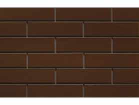 Płytka elewacyjna Brązowa szkliwiona 24,5x6,5 cm CERRAD