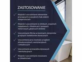 Silikon wysokotemperaturowy czerwony 280 ml TYTAN PROFESSIONAL