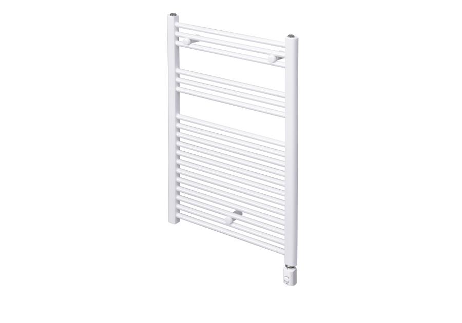 Zdjęcie: Grzejnik łazienkowy elektryczny Elektra 3 biała 870x550 mm 300 W RADECO
