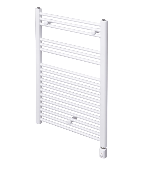 Zdjęcie: Grzejnik łazienkowy elektryczny Elektra 3 biała 870x550 mm 300 W RADECO