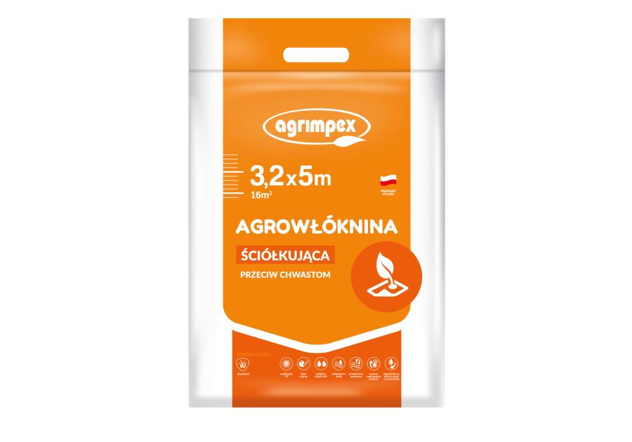 Zdjęcie: Agrowłóknina ściółkująca 50 g czarna 3,2 x 5 m AGRIMPEX