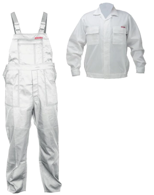 Zdjęcie: Ubranie komplet bluza + ogrodniczki M 170/92-96 białe LAHTI PRO