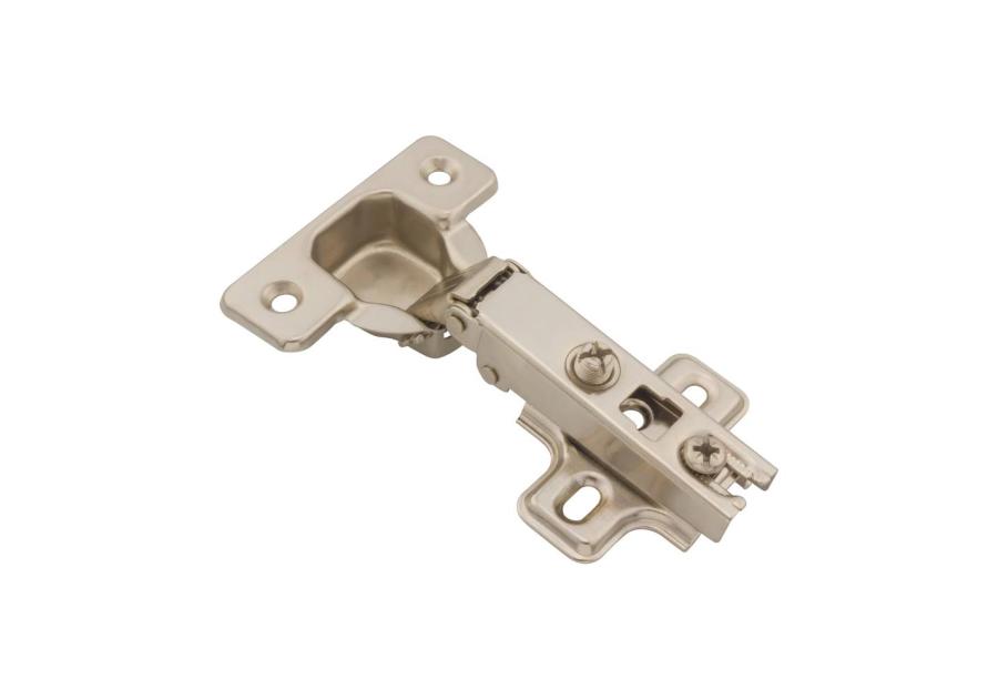 Zdjęcie: Zawias meblowy puszkowy 35 prosty drzwi nakładane + prowadnik METRO