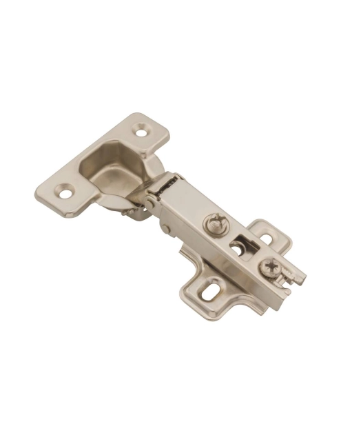 Zdjęcie: Zawias meblowy puszkowy 35 prosty drzwi nakładane + prowadnik METRO