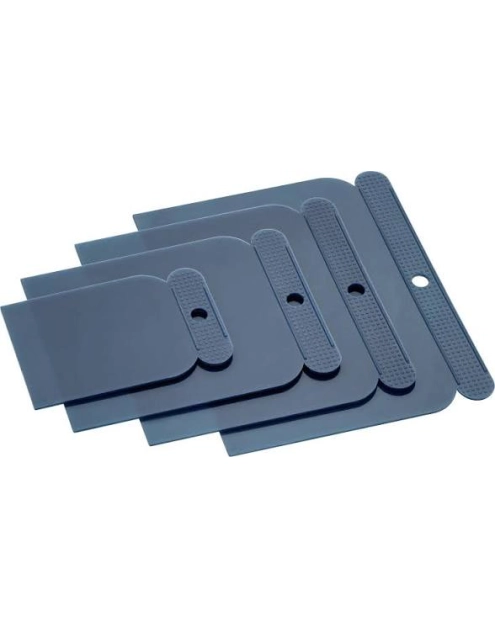 Zdjęcie: Zestaw szpachelek z tworzywa sztucznego 4-częściowy 50/80/100/120 mm CIRET
