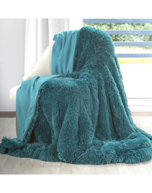 Zdjęcie: Narzuta Lettie 170x210 cm ciemny turkus EUROFIRANY