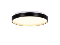 Zdjęcie: Lampa sufitowa Florida plafon czarno złoty 18 W Led 33 cm klosz biały CANDELLUX