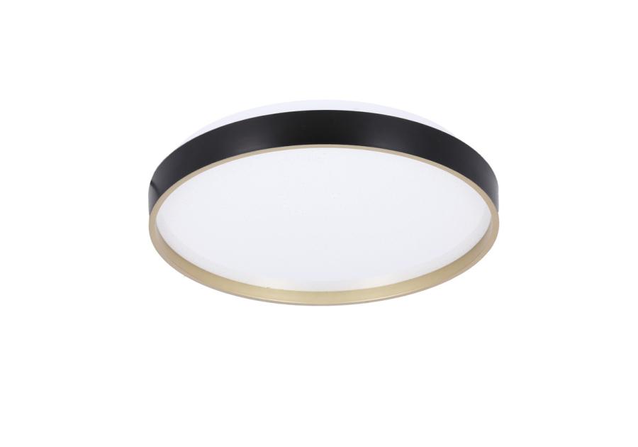 Zdjęcie: Lampa sufitowa Florida plafon czarno złoty 18 W Led 33 cm klosz biały CANDELLUX