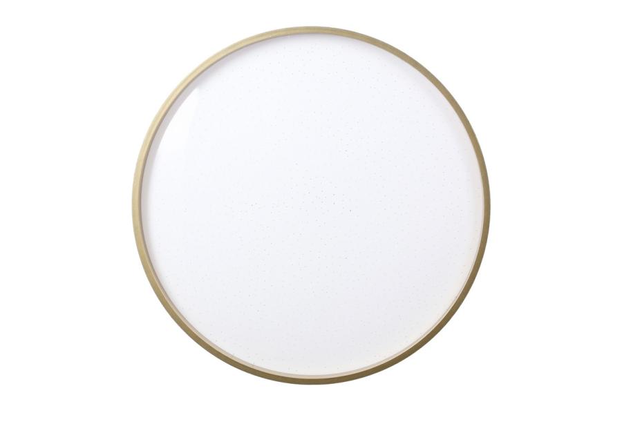 Zdjęcie: Lampa sufitowa Florida plafon czarno złoty 18 W Led 33 cm klosz biały CANDELLUX