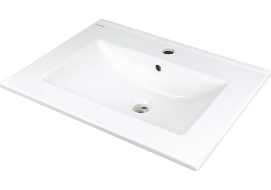 Zdjęcie: Umywalka ceramiczna wpuszczana z miejscem na baterię DEANTE