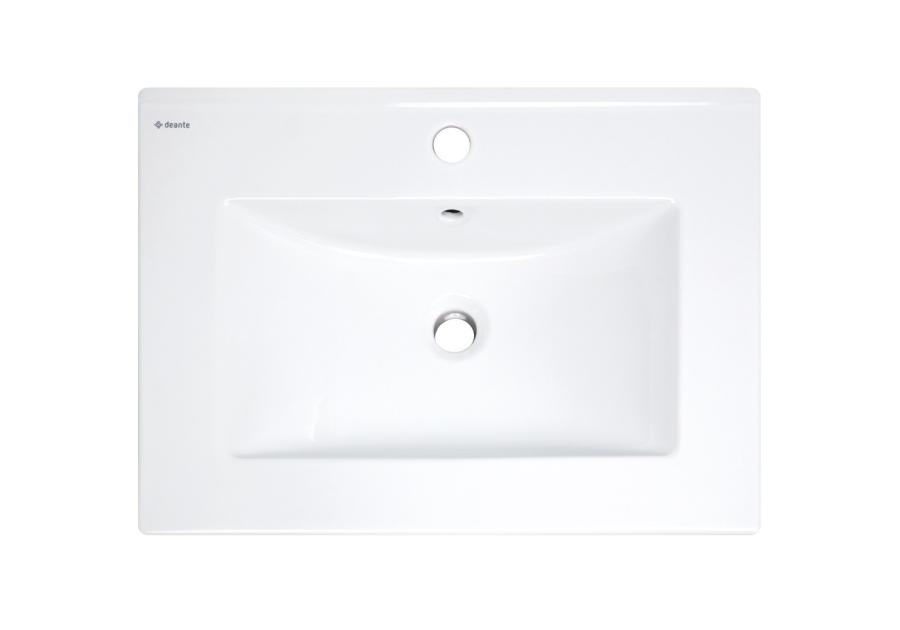 Zdjęcie: Umywalka ceramiczna wpuszczana z miejscem na baterię DEANTE