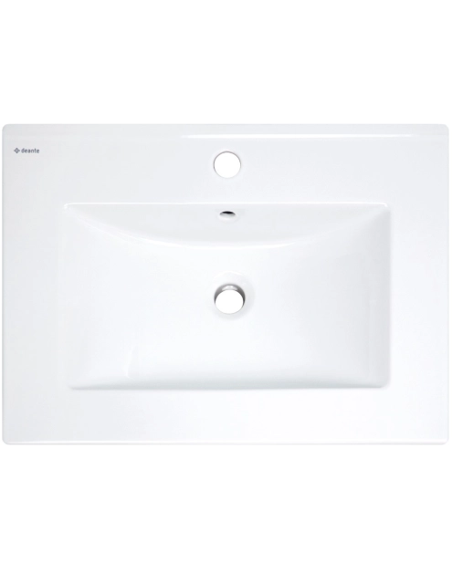 Zdjęcie: Umywalka ceramiczna wpuszczana z miejscem na baterię DEANTE