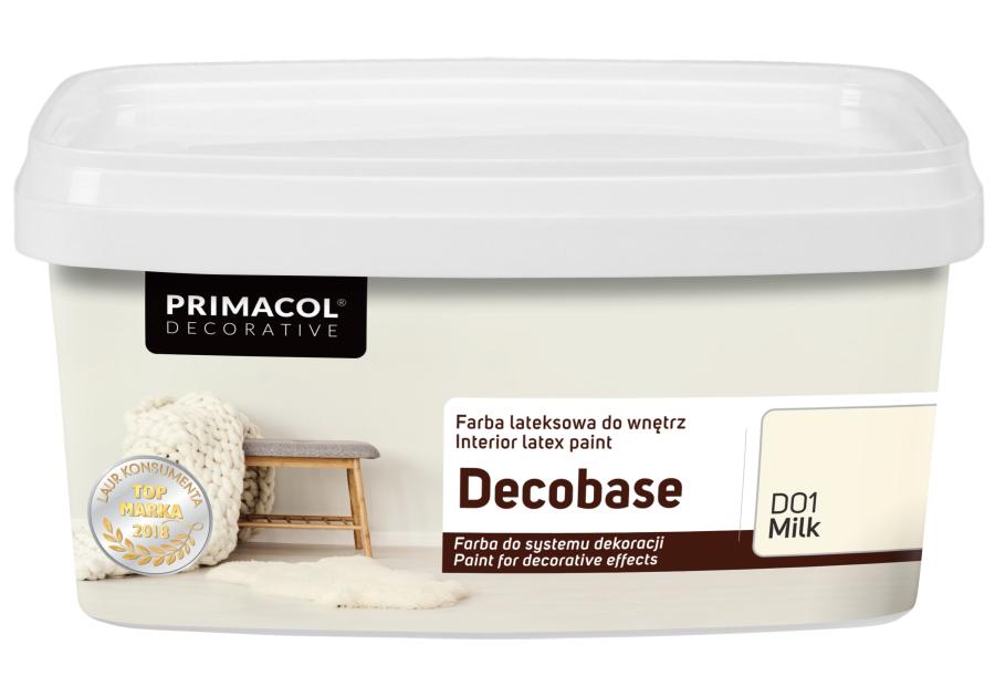 Zdjęcie: Farba Decobase 1 L Milk D01 PRIMACOL DECORATIVE