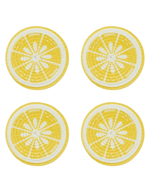 Zdjęcie: Zestaw podkładek Tropicana słomkowych okrągłych średnica 10 cm dekoracja cytryna ALTOM DESIGN
