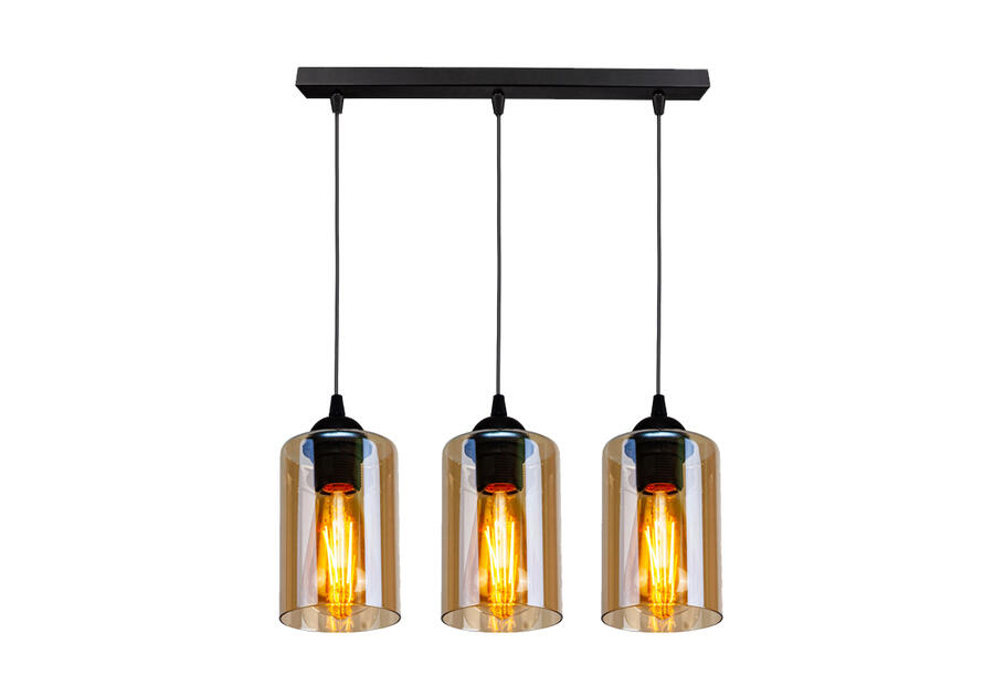 Zdjęcie: Lampa wisząca Bistro 3x60 W czarno-brązowa CANDELLUX