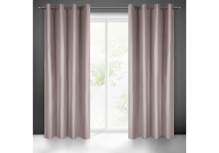 Zdjęcie: Zasłona gotowa Aggie 140 x 250 cm pudrowy róż EUROFIRANY