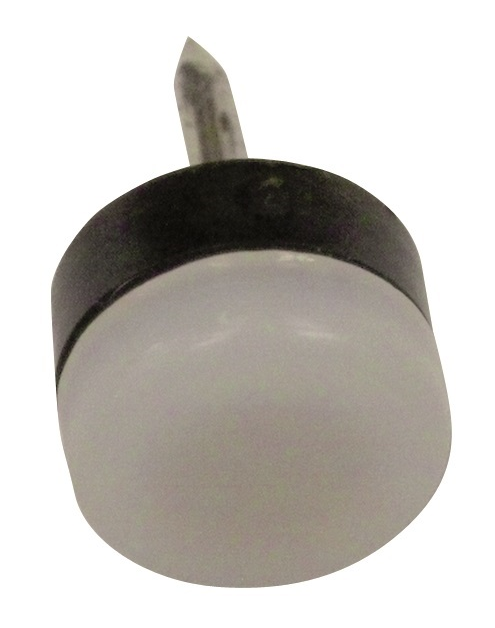 Zdjęcie: Ślizgacze meblowe  wbijane białe z gumą 25 mm HSI