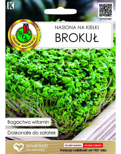 Zdjęcie: Nasiona na kiełki brokuł 8 g PNOS