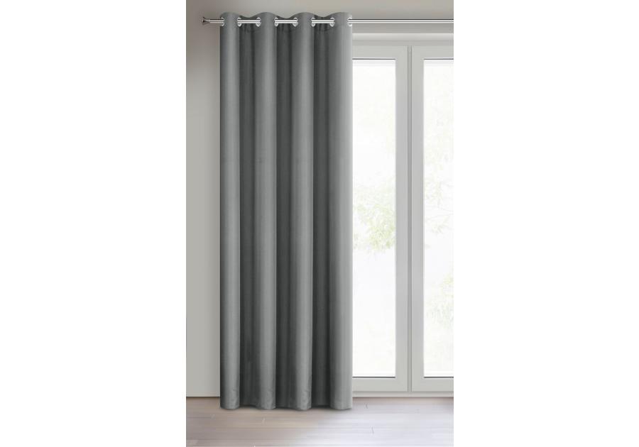 Zdjęcie: Zasłona gotowa Rita 140x250 cm szary EUROFIRANY