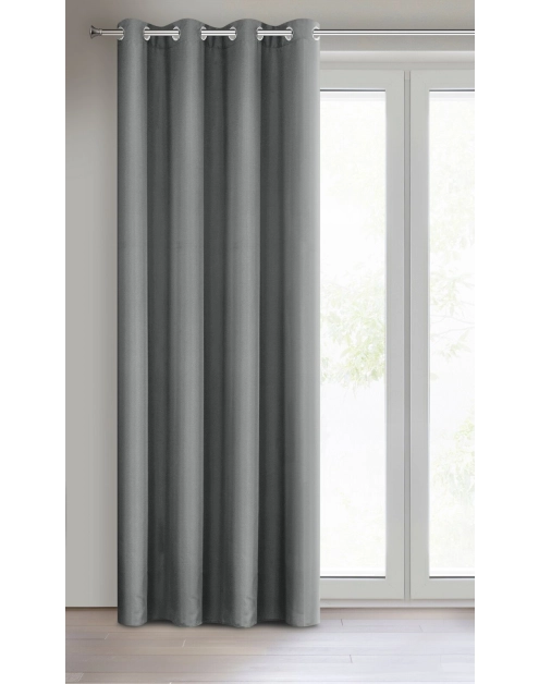 Zdjęcie: Zasłona gotowa Rita 140x250 cm szary EUROFIRANY