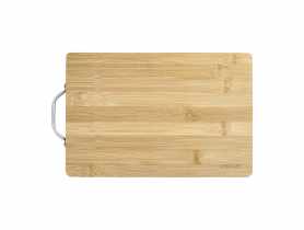 Deska bambusowa do krojenia Paloma 30x20x1,5 cm prostokątna z uchwytem metalowym AMBITION