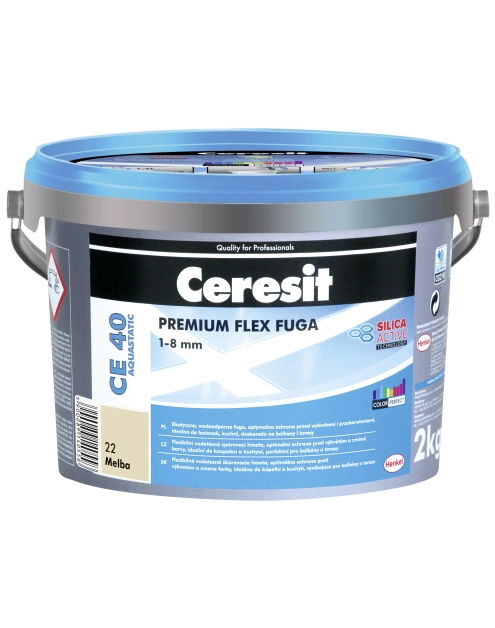 Zdjęcie: Fuga cementowa wodoodporna CE40 22 melba 2 kg CERESIT