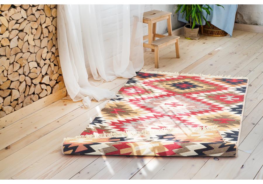Zdjęcie: Dywan Kilim Gold 60x120 cm aztecki beżowy MULTI-DECOR