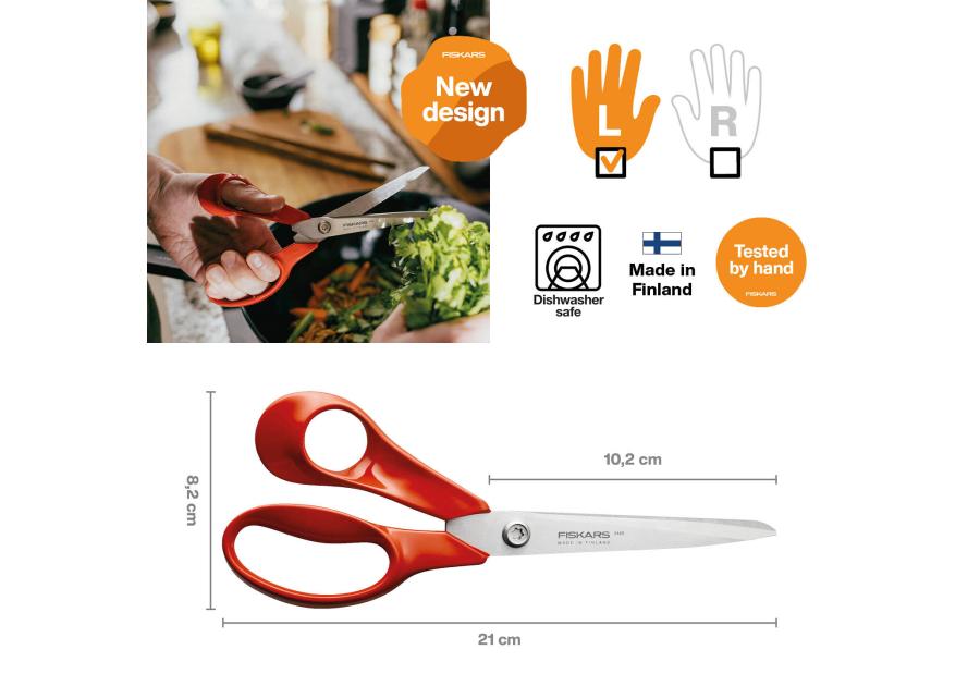 Zdjęcie: Nożyczki uniwersalne Classic leworęczne 21 cm FISKARS