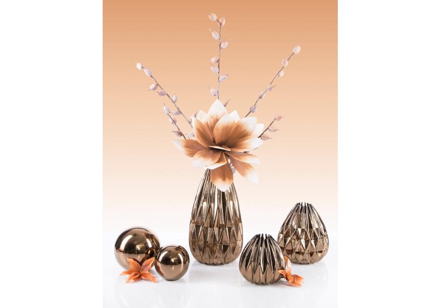 Zdjęcie: Wazon dekoracyjny Elixir 14x14x14 cm złoty EUROFIRANY