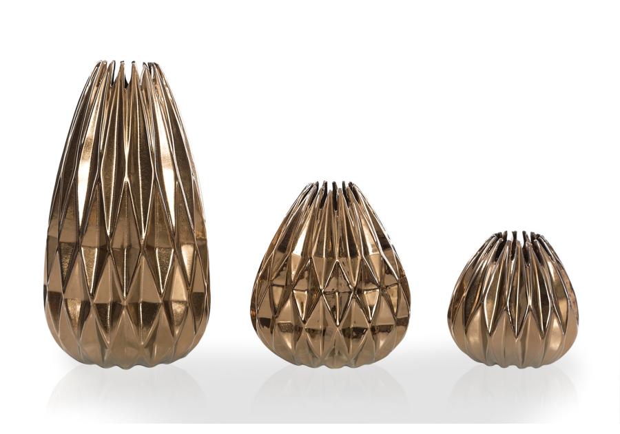 Zdjęcie: Wazon dekoracyjny Elixir 14x14x14 cm złoty EUROFIRANY