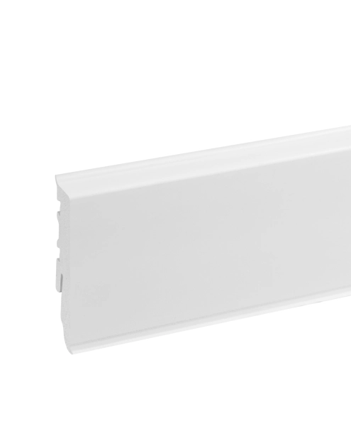 Zdjęcie: Listwa przypodłogowa PVC Masterline 1,5x6 cm, 2,2 m Biały RAL 9003 Mat CEZAR