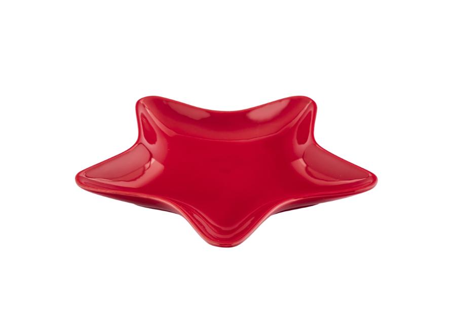 Zdjęcie: Naczynie gwiazdka czerwona 19x18x2 cm ALTOM DESIGN