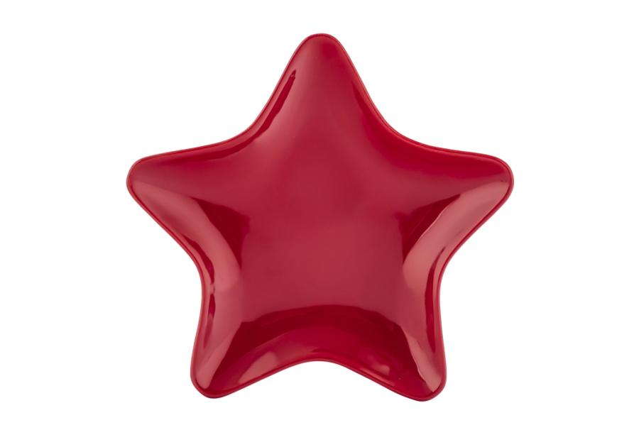 Zdjęcie: Naczynie gwiazdka czerwona 19x18x2 cm ALTOM DESIGN